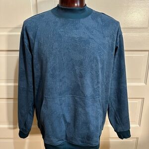 Lululemon Relaxed-Fit Training Long Sleeve Crew XL Marble Map Blue Denim $148